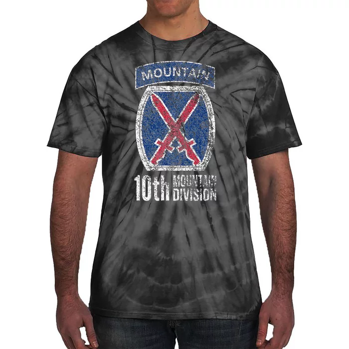 10TH MOUNTAIN DIVISION ARMY INFANTRY US USA VETERAN Tie-Dye T-Shirt