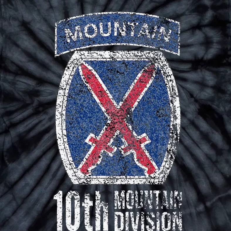 10TH MOUNTAIN DIVISION ARMY INFANTRY US USA VETERAN Tie-Dye T-Shirt