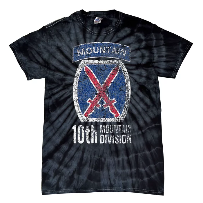 10TH MOUNTAIN DIVISION ARMY INFANTRY US USA VETERAN Tie-Dye T-Shirt