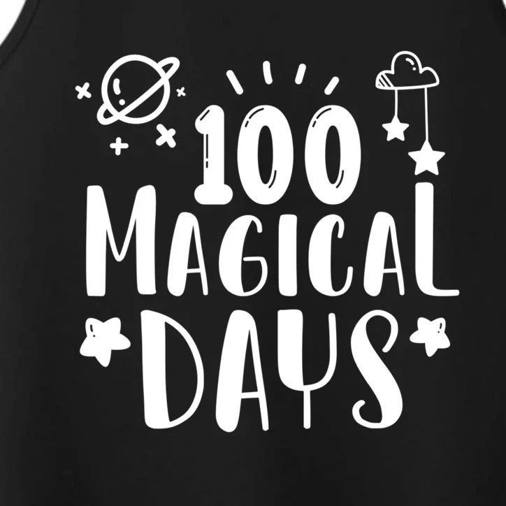 100 Magical Days Of Kindergarten Teacher 100 Day Of School Gift Performance Tank