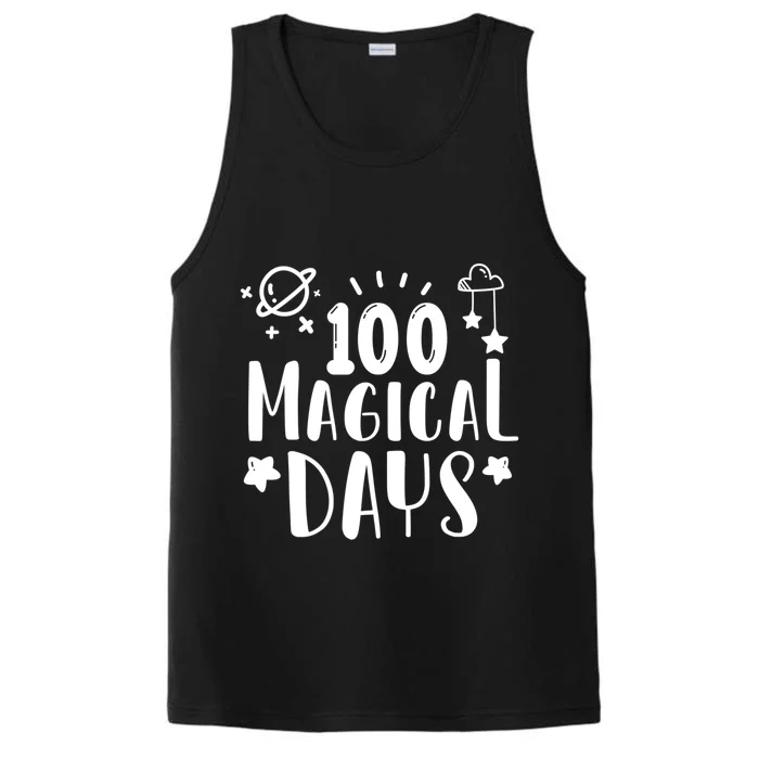 100 Magical Days Of Kindergarten Teacher 100 Day Of School Gift Performance Tank