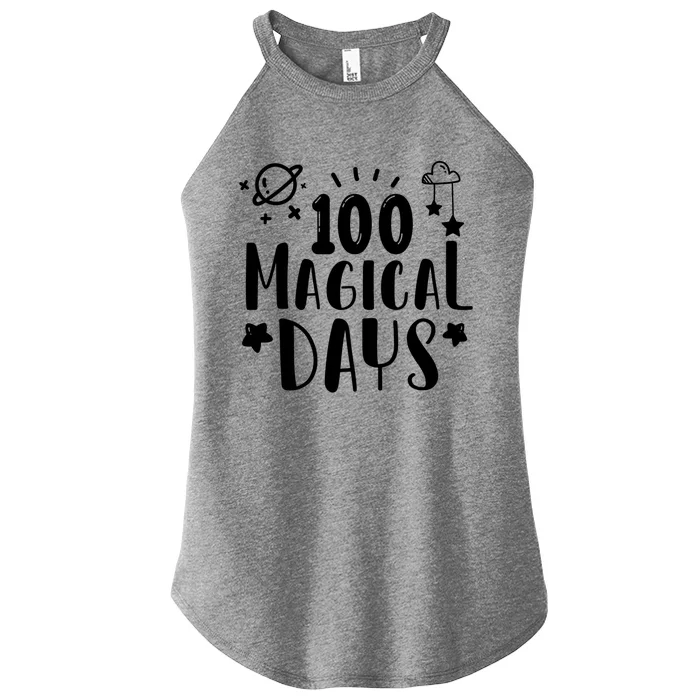 100 Magical Days Of Kindergarten Teacher 100 Day Of School Gift Women’s Perfect Tri Rocker Tank