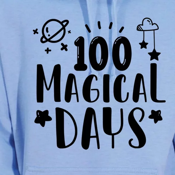 100 Magical Days Of Kindergarten Teacher 100 Day Of School Gift Unisex Surf Hoodie