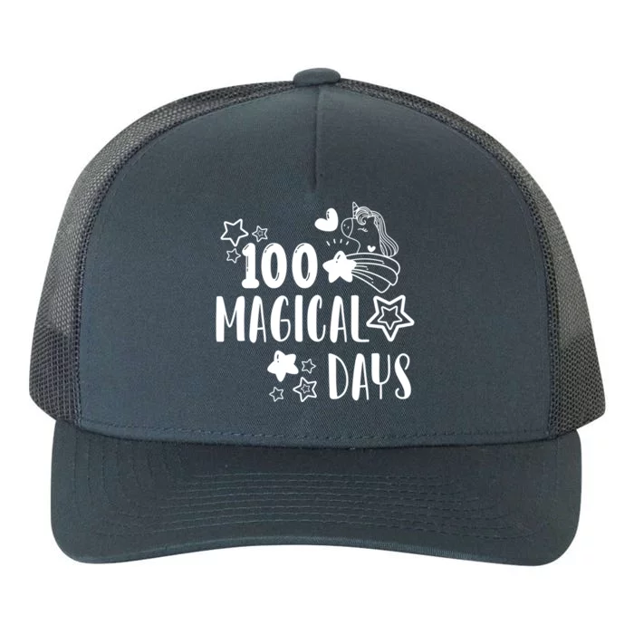 100 Magical Days Of Kindergarten Unicorn Lovers 100 Days Cool Gift Yupoong Adult 5-Panel Trucker Hat