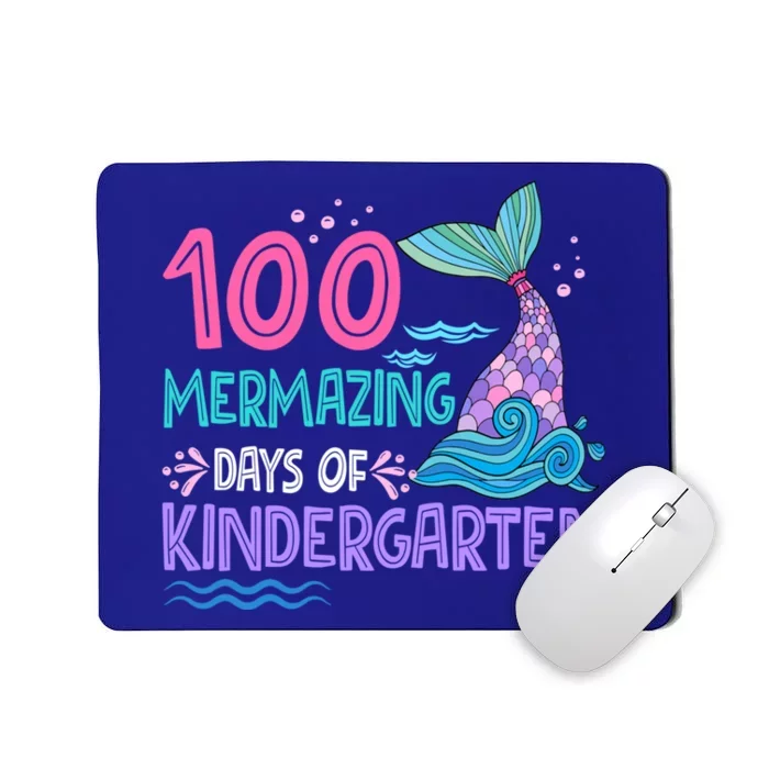 100 Mermazing Days Of Kindergarten 100th Days Mermaid Gift Mousepad