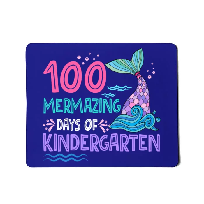 100 Mermazing Days Of Kindergarten 100th Days Mermaid Gift Mousepad