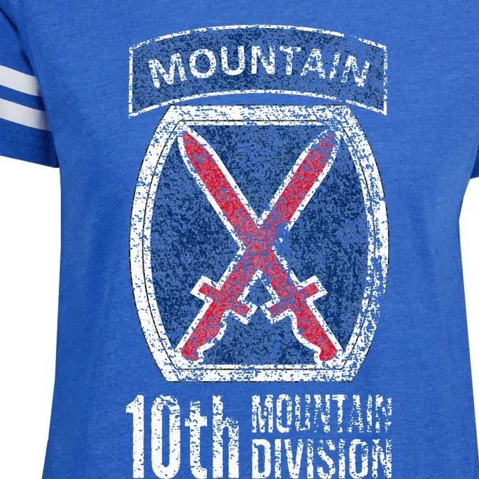 10TH MOUNTAIN DIVISION ARMY INFANTRY US USA VETERAN Enza Ladies Jersey Football T-Shirt