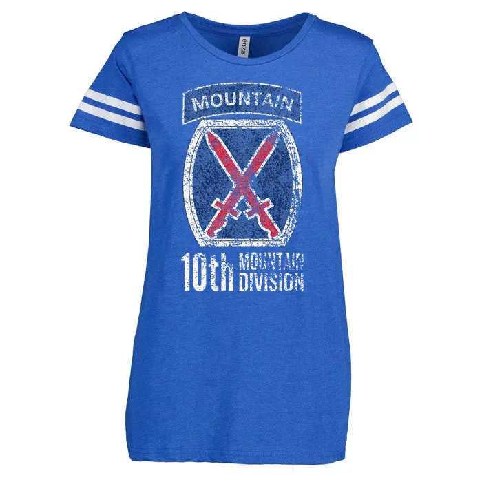 10TH MOUNTAIN DIVISION ARMY INFANTRY US USA VETERAN Enza Ladies Jersey Football T-Shirt