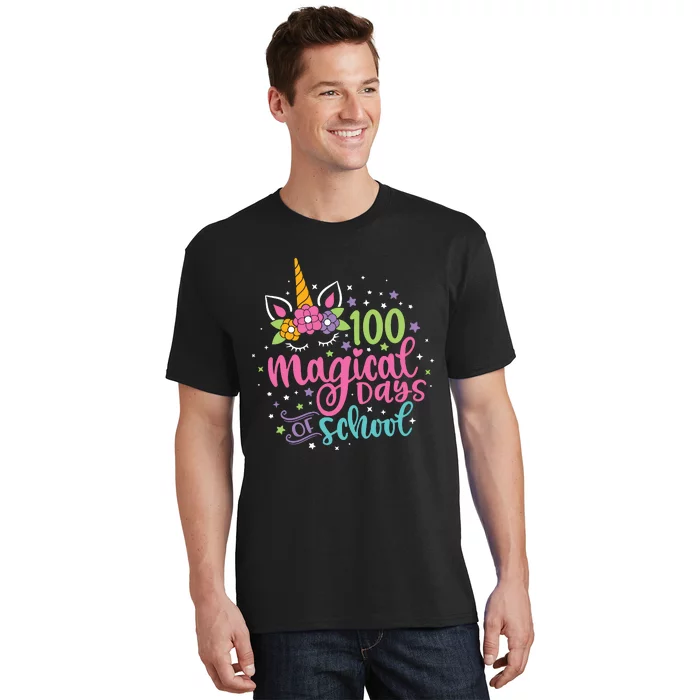 100 Magical Days Of School Unicorn 100 Days Of School T-Shirt