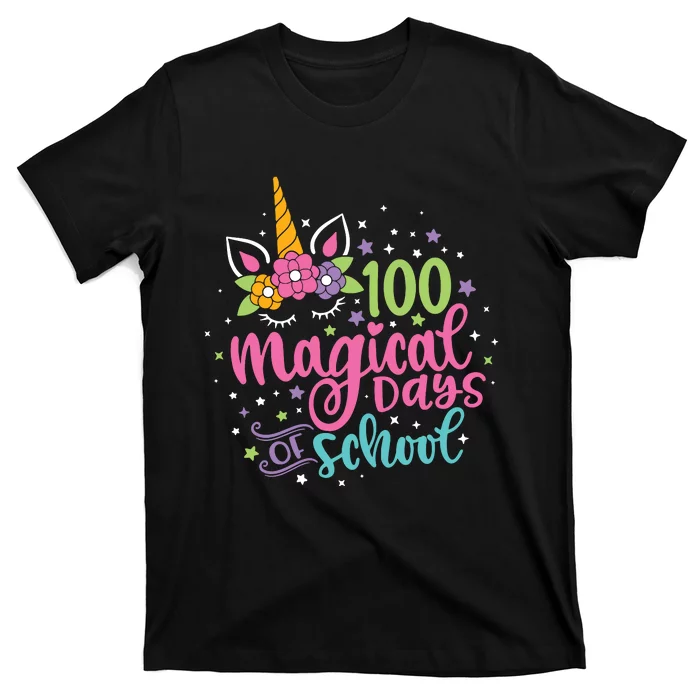 100 Magical Days Of School Unicorn 100 Days Of School T-Shirt