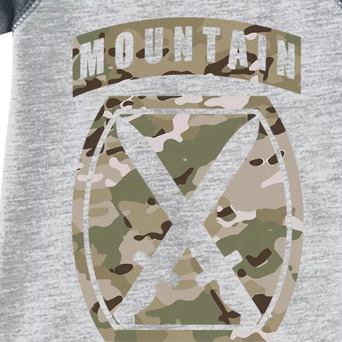 10th Mountain Division Patch 10th Mtn Ocp Multicam Camo Infant Baby Jersey Bodysuit