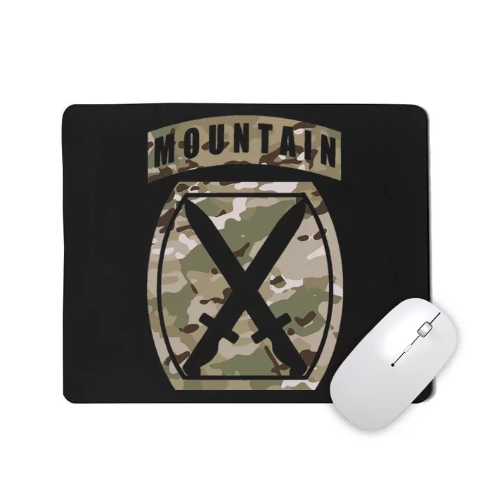 10th Mountain Division Patch 10th Mtn Ocp Multicam Camo Mousepad