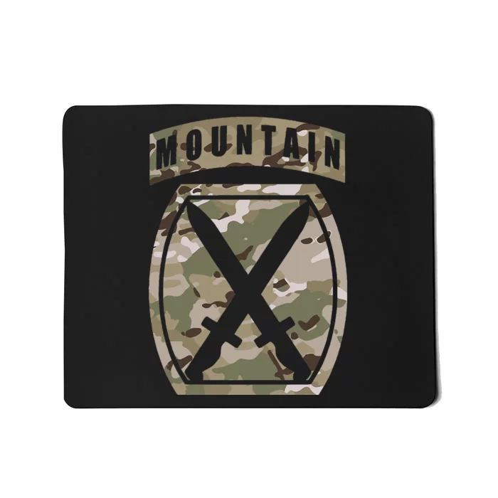 10th Mountain Division Patch 10th Mtn Ocp Multicam Camo Mousepad