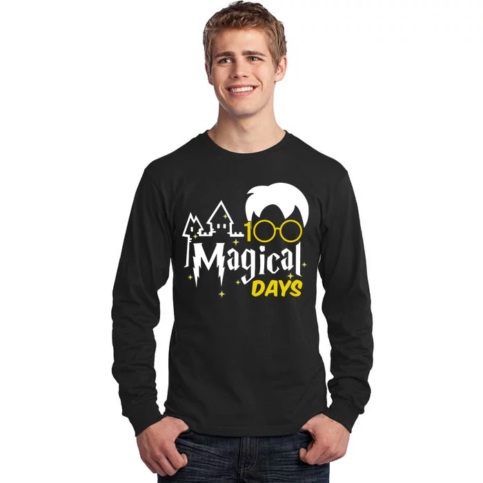 100 Magical Days Wizard 100th Days Of School Tall Long Sleeve T-Shirt