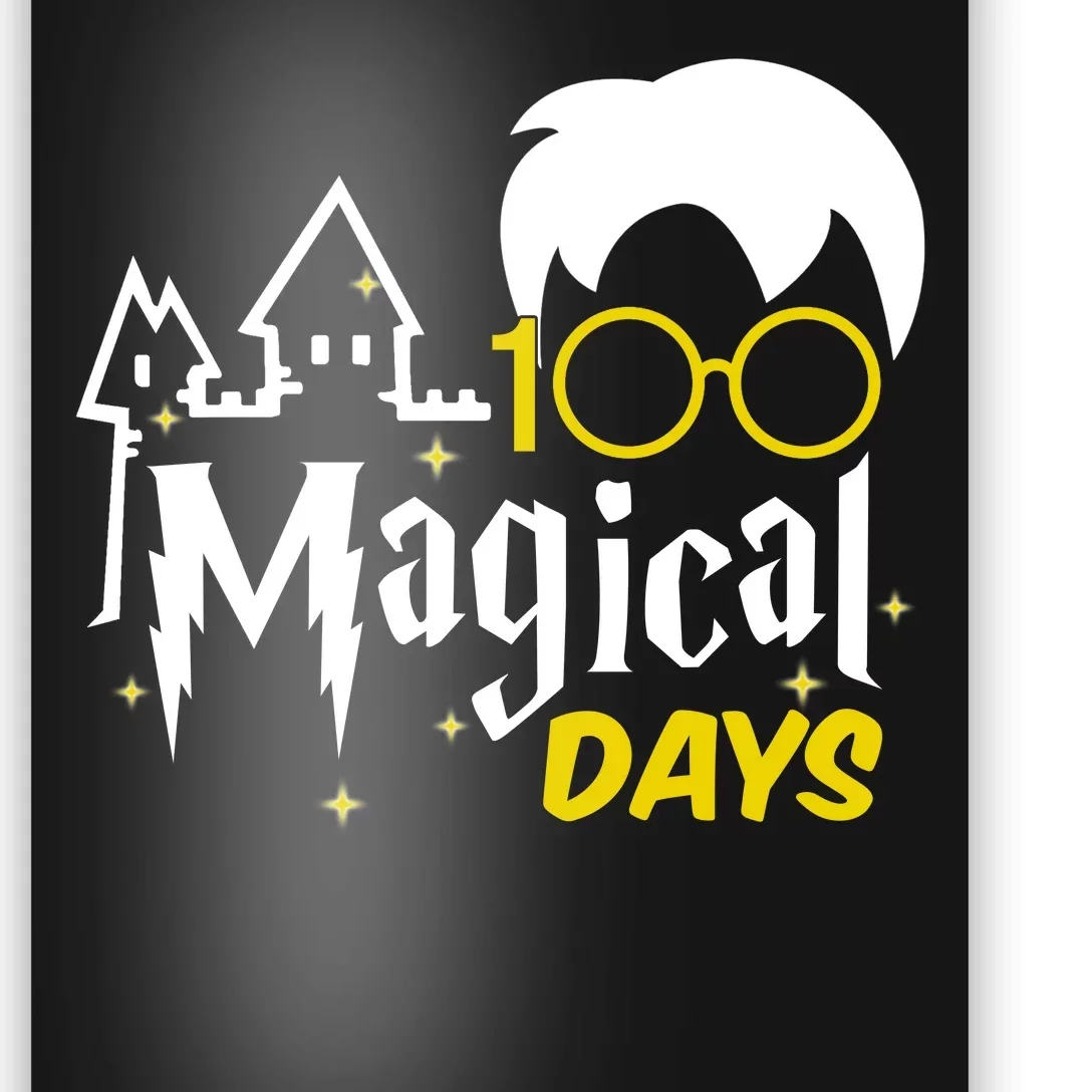 100 Magical Days Wizard 100th Days Of School Poster