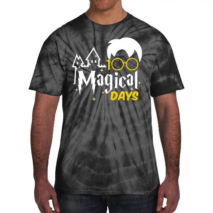 100 Magical Days Wizard 100th Days Of School Tie-Dye T-Shirt