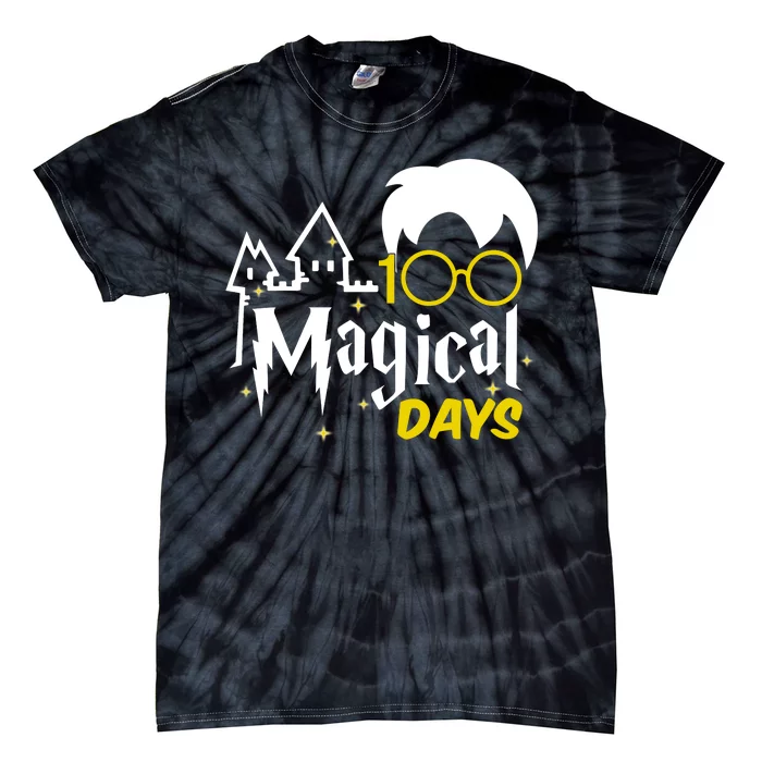 100 Magical Days Wizard 100th Days Of School Tie-Dye T-Shirt