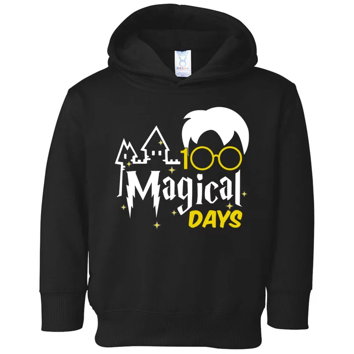 100 Magical Days Wizard 100th Days Of School Toddler Hoodie