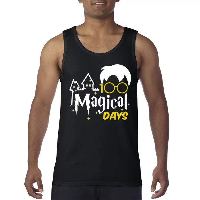 100 Magical Days Wizard 100th Days Of School Tank Top