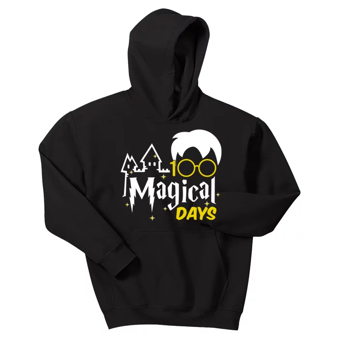 100 Magical Days Wizard 100th Days Of School Kids Hoodie