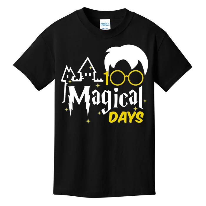 100 Magical Days Wizard 100th Days Of School Kids T-Shirt