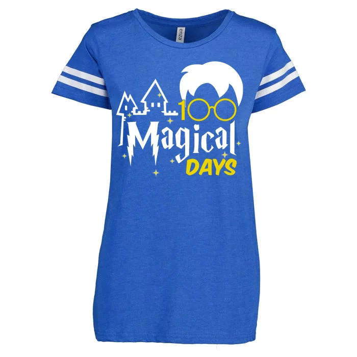 100 Magical Days Wizard 100th Days Of School Enza Ladies Jersey Football T-Shirt