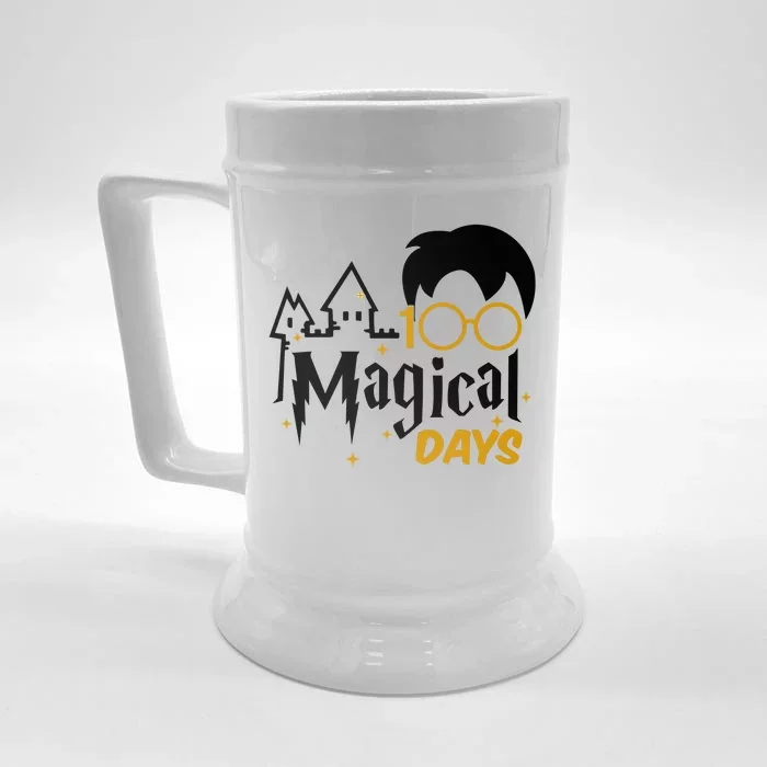 100 Magical Days Wizard 100th Days Of School Front & Back Beer Stein