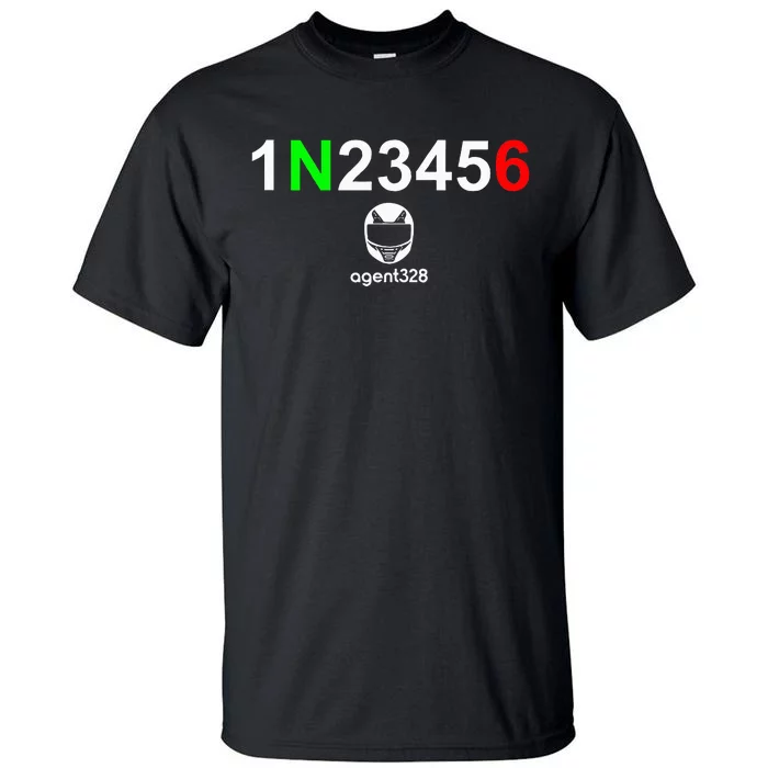 1N23456 Motorcycle Gear Shift Tall T-Shirt