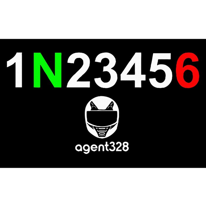 1N23456 Motorcycle Gear Shift Bumper Sticker