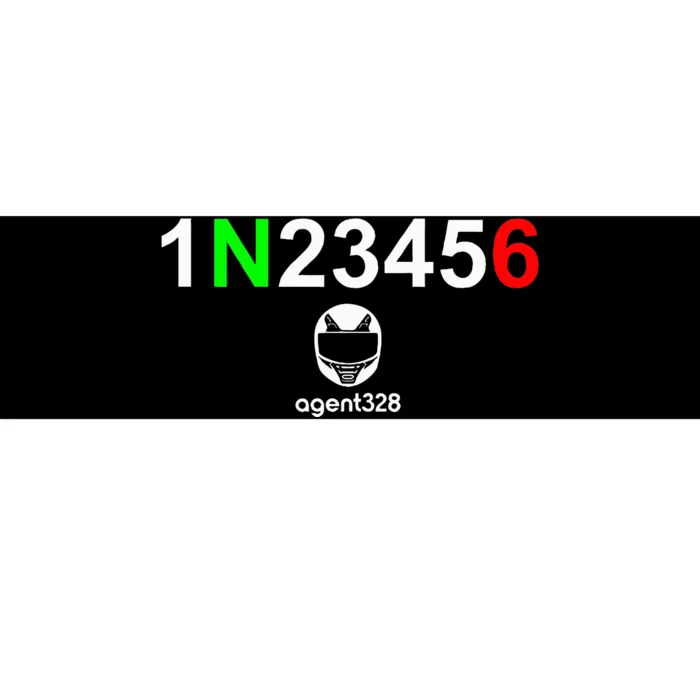 1N23456 Motorcycle Gear Shift Bumper Sticker