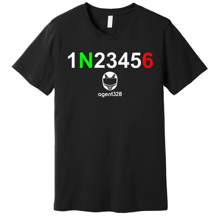 1N23456 Motorcycle Gear Shift Premium T-Shirt