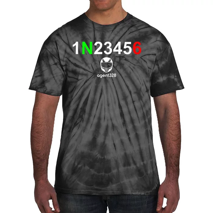 1N23456 Motorcycle Gear Shift Tie-Dye T-Shirt