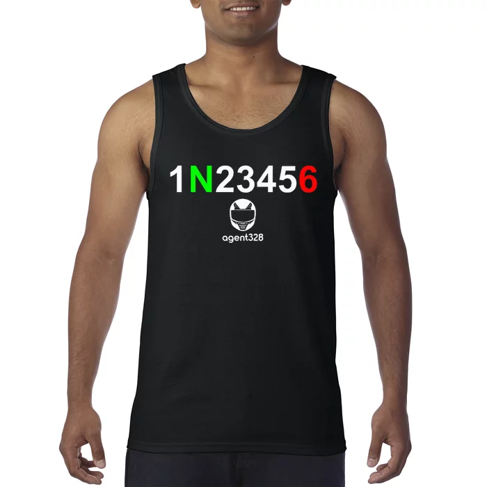 1N23456 Motorcycle Gear Shift Tank Top