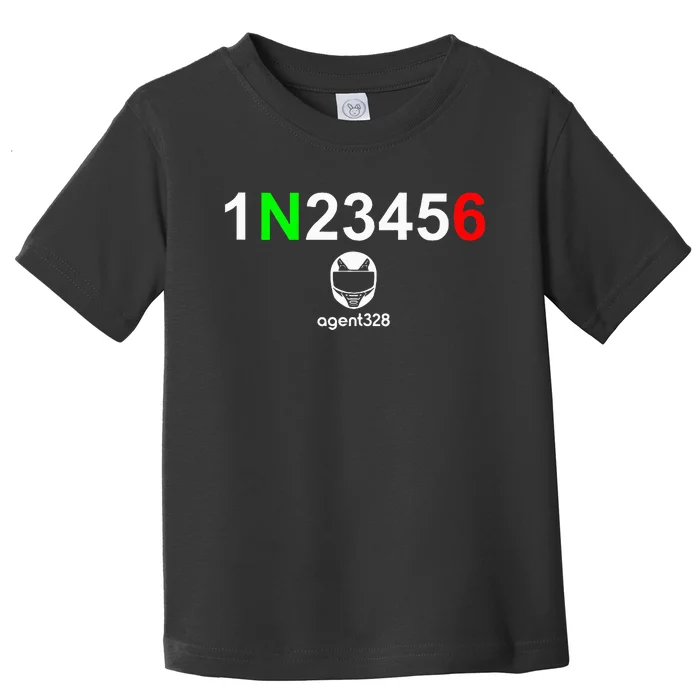 1N23456 Motorcycle Gear Shift Toddler T-Shirt