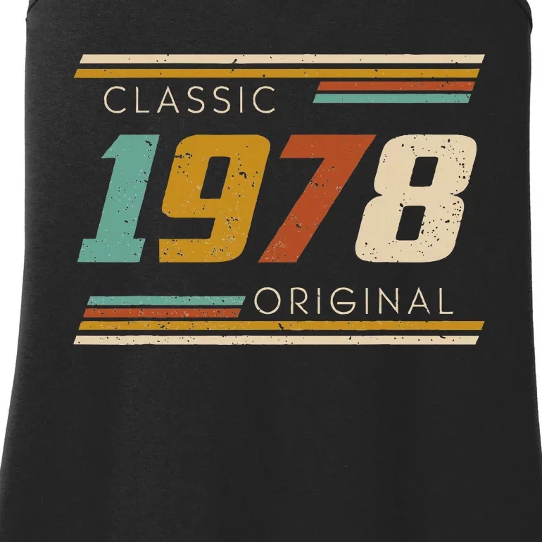 1978 Made In 1978 44th Birthday 44 Years Old Ladies Essential Tank