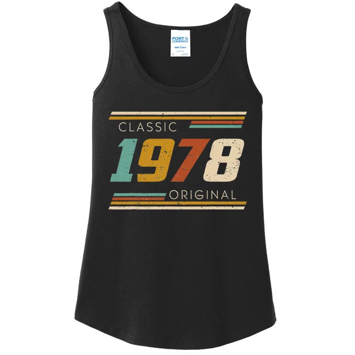 1978 Made In 1978 44th Birthday 44 Years Old Ladies Essential Tank