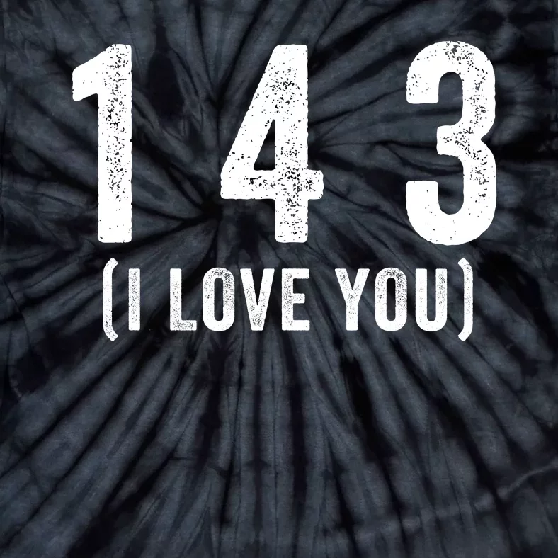 143 Means I Love You Happy Valentines Day Couples Tie-Dye T-Shirt