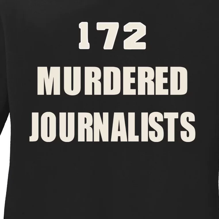 172 Murdered Journalists Ladies Long Sleeve Shirt