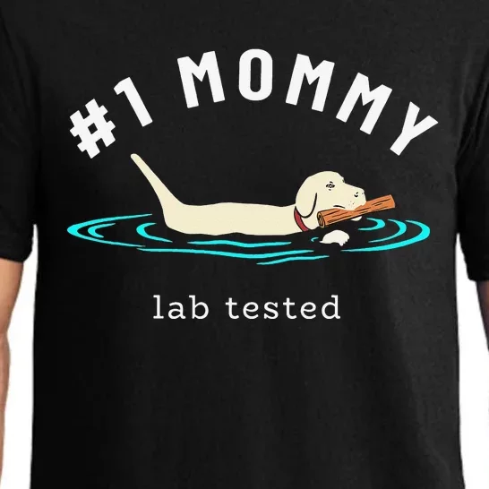 1 Mommy Lab Tested Yellow Labrador Retriever Lab Dog Lover Pajama Set