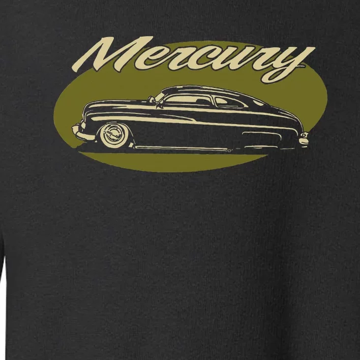 1950 Mercury Olive Low Rider Kustom Lead Sled Custom Hot Rod Toddler Sweatshirt