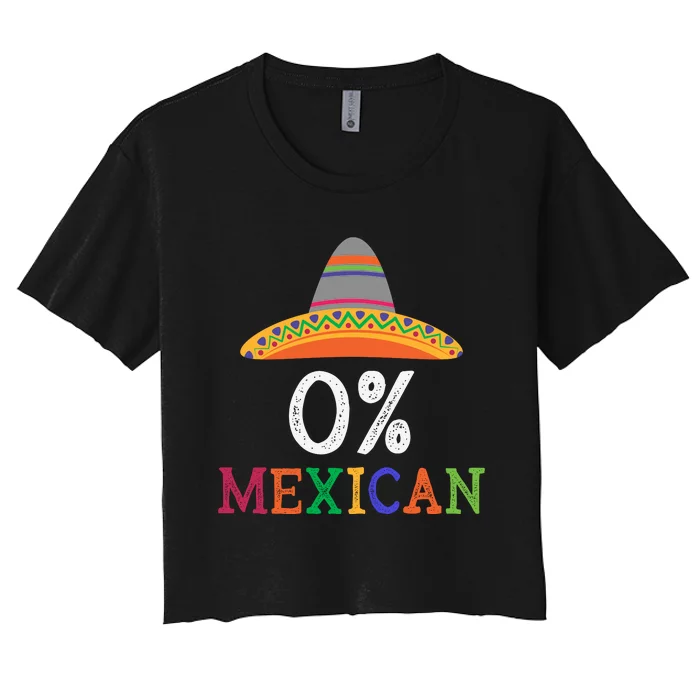 100% Mexican Pride Women's Crop Top Tee