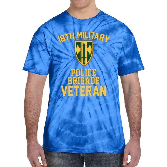 18th Military Police Brigade Veteran Military Father Day Gift Tie-Dye T-Shirt