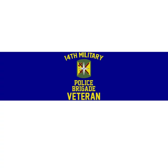 14th Military Police Brigade Veteran Military Father Day Gift Bumper Sticker