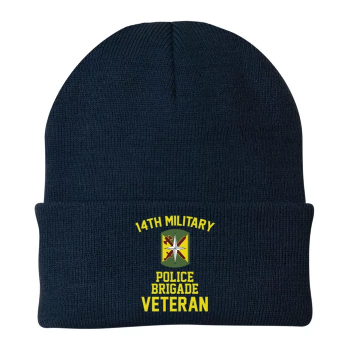 14th Military Police Brigade Veteran Military Father Day Gift Knit Cap Winter Beanie