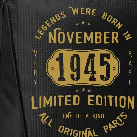 1945 November Birthday 1945 November Limited Edition City Backpack