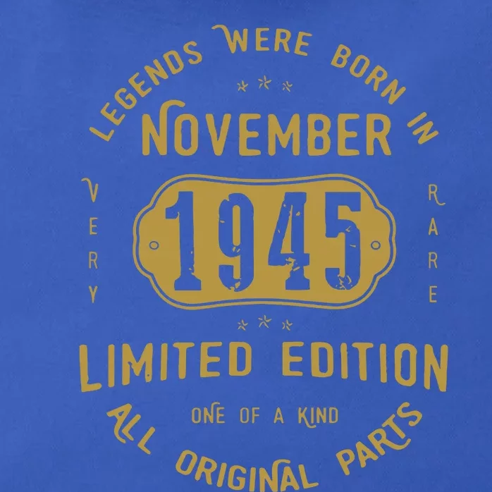 1945 November Birthday 1945 November Limited Edition Zip Tote Bag