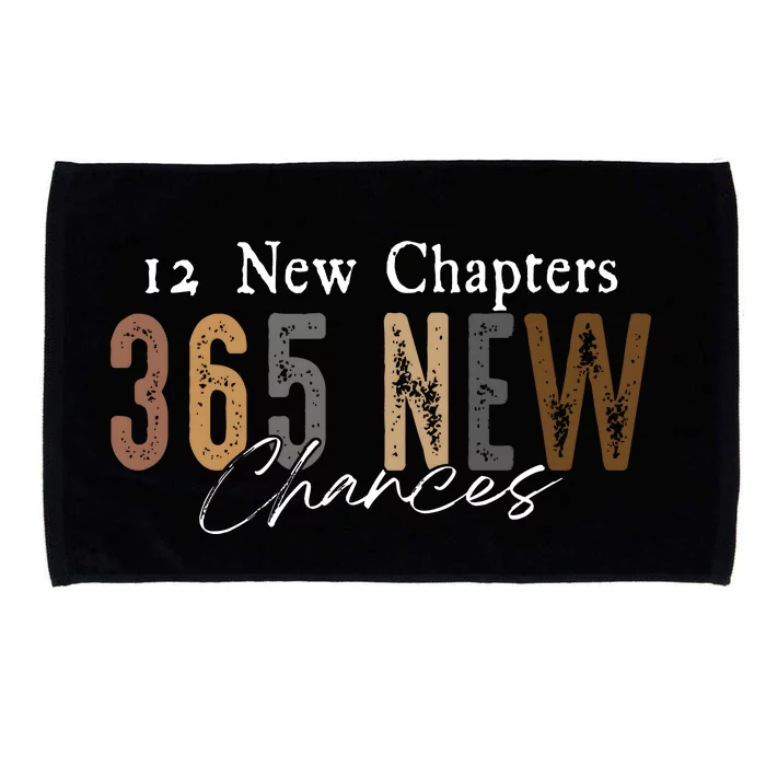 12 New Chapters 365 New Chances Happy New Year Microfiber Hand Towel