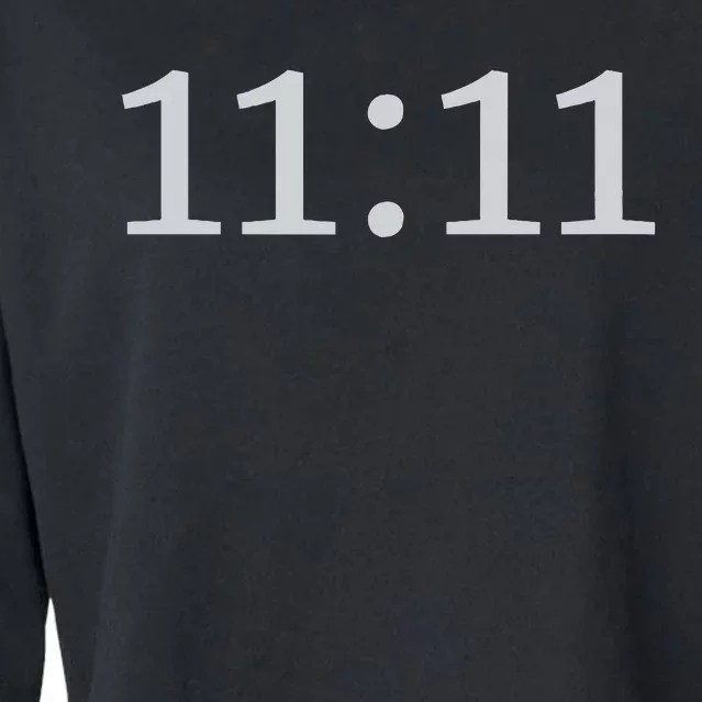 1111 Number Synchronicity Cropped Pullover Crew