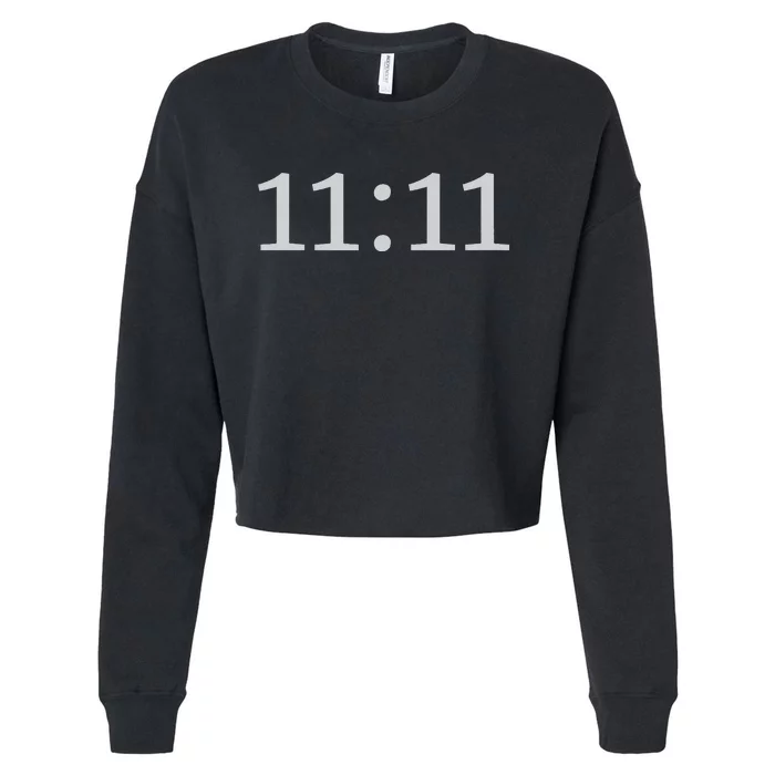 1111 Number Synchronicity Cropped Pullover Crew