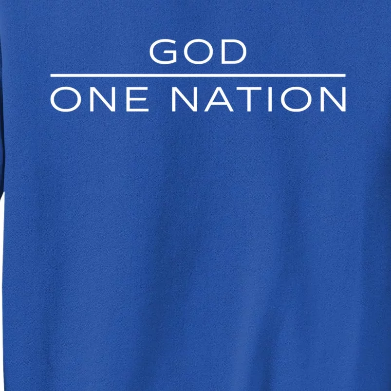 1 Nation Under God Line Art Patriotic Christian Religion Gift Sweatshirt